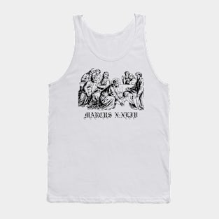 Jesus Washing Disciples Feet Gothic Icon Tank Top